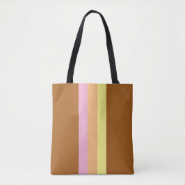 Retro Stripes Canvas tas (Oranje Multi)