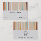 Retro Stripes Chubby-Visitekaartje Visitekaartje (Voorkant / Achterkant)