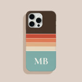 Retro Stripes Custom Monogram Case-Mate iPhone Case