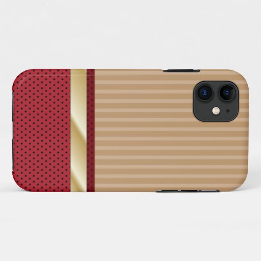 Retro Stripes en aardbeienbomen iPhone 5 Hoesje (Achterkant (horizontaal))