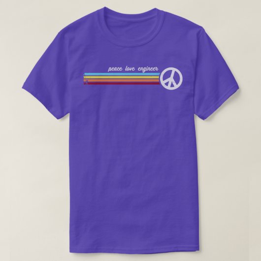 Retro Stripes Engineer T-shirt (Design voorkant)
