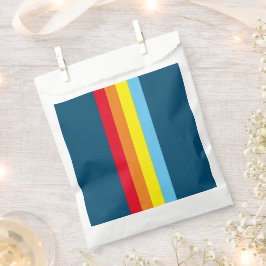 Retro Stripes Favoriete Tassen (Navy Blue Multi) Bedankzakje