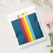 Retro Stripes Favoriete Tassen (Navy Blue Multi) Bedankzakje (Gezegeld)