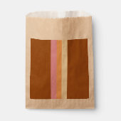 Retro Stripes Favoriete Tassen (Oranje Multi) Bedankzakje (Voorkant)