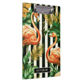 Retro Stripes Flamingo Klembord (Rechts)