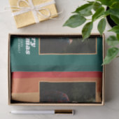 Retro Stripes - Foto - Merry Christmas Line Art Tissuepapier (Geschenk)