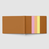 Retro Stripes Gastenboek (Sinaasappel Multi) (Volledig)