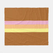 Retro Stripes Gooi Deken (Sinaasappel Multi) (Voorkant (Horizontaal))