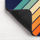 Retro Stripes Kleurrijk Gestreept 70s 80s Ontwerp Muismat (Hoek)
