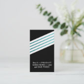 REtro stripes LOYALTY PUNCH CARD (Staand voorkant)