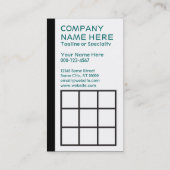 REtro stripes LOYALTY PUNCH CARD (Achterkant)