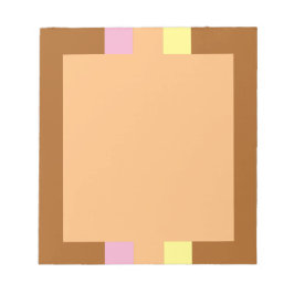 Retro Stripes Notitieblok (Sinaasappel Multi)