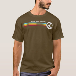 Retro Stripes onderwijzen T-shirt