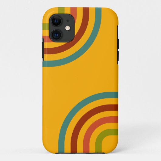 Retro Stripes Patroon van 70 s Case-Mate iPhone Case (Achterkant)