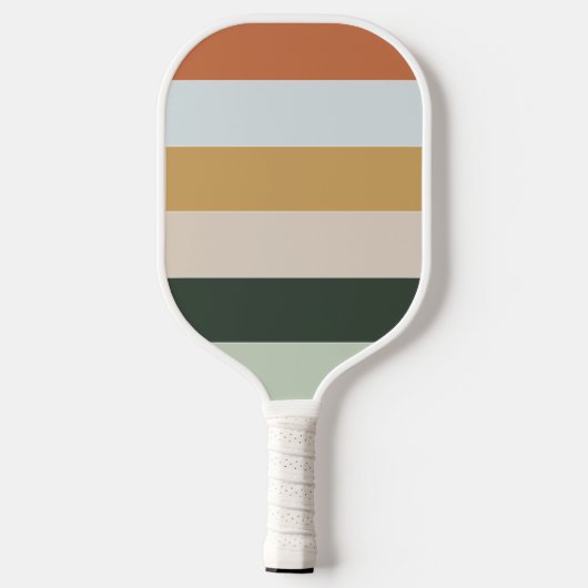 Retro Stripes Pickleball Paddle (Achterkant)