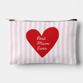 Retro Stripes Rood & Roze Beste Moeder Ooit Etui