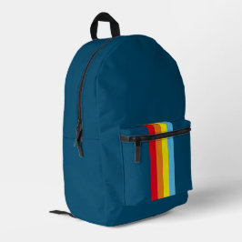 Retro Stripes Rugzak (Navy Blue Multi)