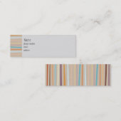 Retro Stripes Skinny Visitekaartje (Voorkant / Achterkant)