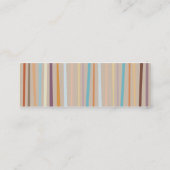 Retro Stripes Skinny Visitekaartje (Achterkant)