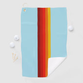 Retro Stripes Stijlvolle Lijnen Gestreept 70s 80s Golfhanddoek (Insitu)