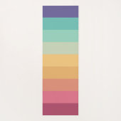 Retro Stripes Stijlvolle Lijnen Gestreept 70s 80s Yogamat (Achterkant)