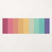 Retro Stripes Stijlvolle Lijnen Gestreept 70s 80s Yogamat (Voorkant (horizontaal))