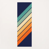 Retro Stripes Stijlvolle Lijnen Gestreept 70s 80s Yogamat (Voorkant)