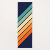 Retro Stripes Stijlvolle Lijnen Gestreept 70s 80s Yogamat (Achterkant)