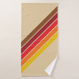Retro Stripes Striped Patroon Badhanddoek