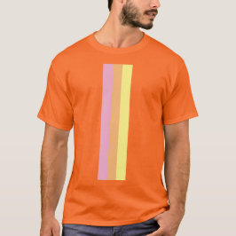 Retro Stripes T-shirt voor volwassenen (Sinaasappe
