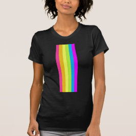 Retro Stripes T-shirt voor volwassenen (zwart en n
