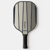Retro Stripes Vampy Nachtjapon Kleur Pickleball Paddle (Voorkant)