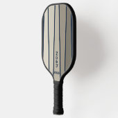 Retro Stripes Vampy Nachtjapon Kleur Pickleball Paddle (Links)