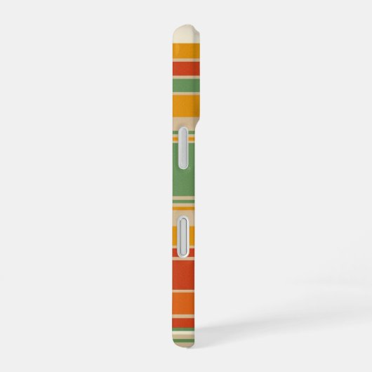 Retro Stripes with Circle iPhone 16 Hoesje (Rechterkant)