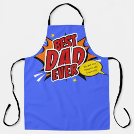 Retro stripheld superheld Beste papa ooit Grillen Schort