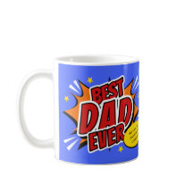 Retro stripheld superheld Beste papa ooit