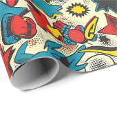 Retro  strippatroon cadeaupapier (Rol Hoek)