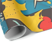 Retro  strippatroon cadeaupapier (Rol Hoek)