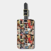 retro-stripverhaal bagagelabel (Voorkant verticaal)