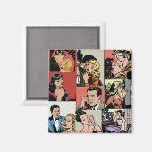  retro-stripverhaal magneet (Voorkant / Achterkant)