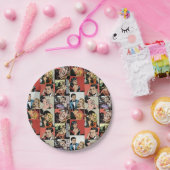  retro-stripverhaal papieren bordje (Feest)