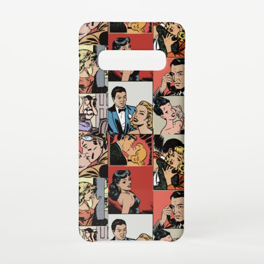 retro-stripverhaal samsung galaxy hoesje (Achterkant)