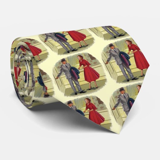 Retro  stropdas (Opgerold)