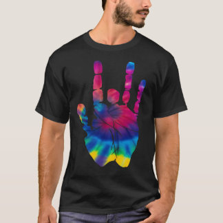 Retro Stropdas Die Jerry Garcia Hand T-shirt