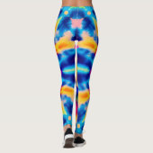 Retro Stropdas-Dye All-Over-Print Leggings (Achterkant)