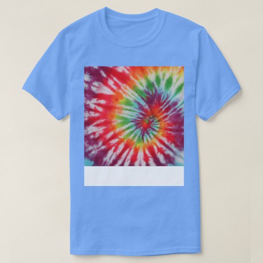 Retro Stropdas geverfd kleurrijk T-shirt (Design voorkant)