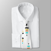 Retro-Stropdas met kerstbomen Stropdas (Gebonden)