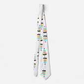 Retro-Stropdas met kerstbomen Stropdas (Achterkant)