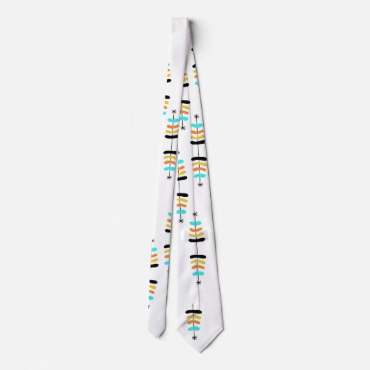 Retro-Stropdas met kerstbomen Stropdas (Achterkant)