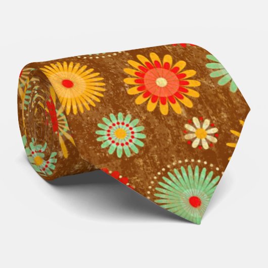 retro stropdas van het bloem van de 50s poets (Opgerold)